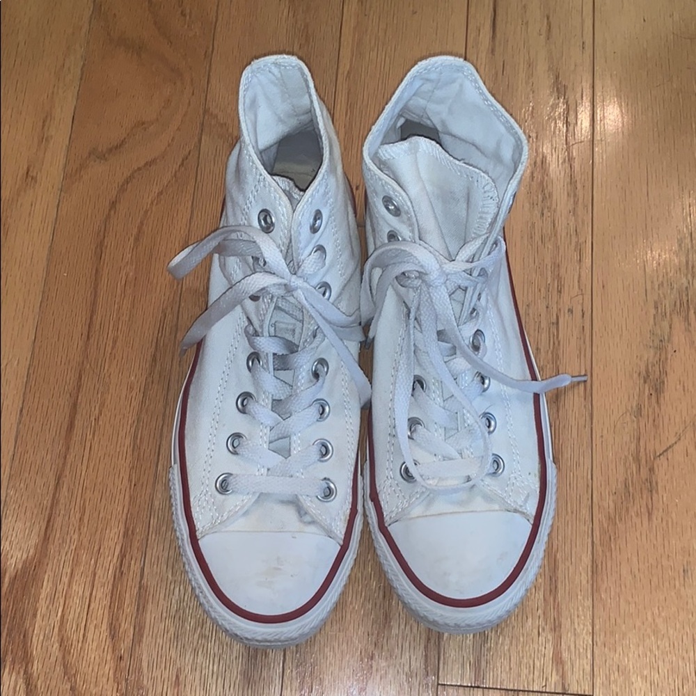 white high top converse